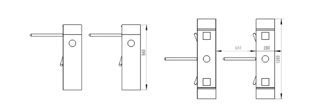 tr05-tripod gate access control