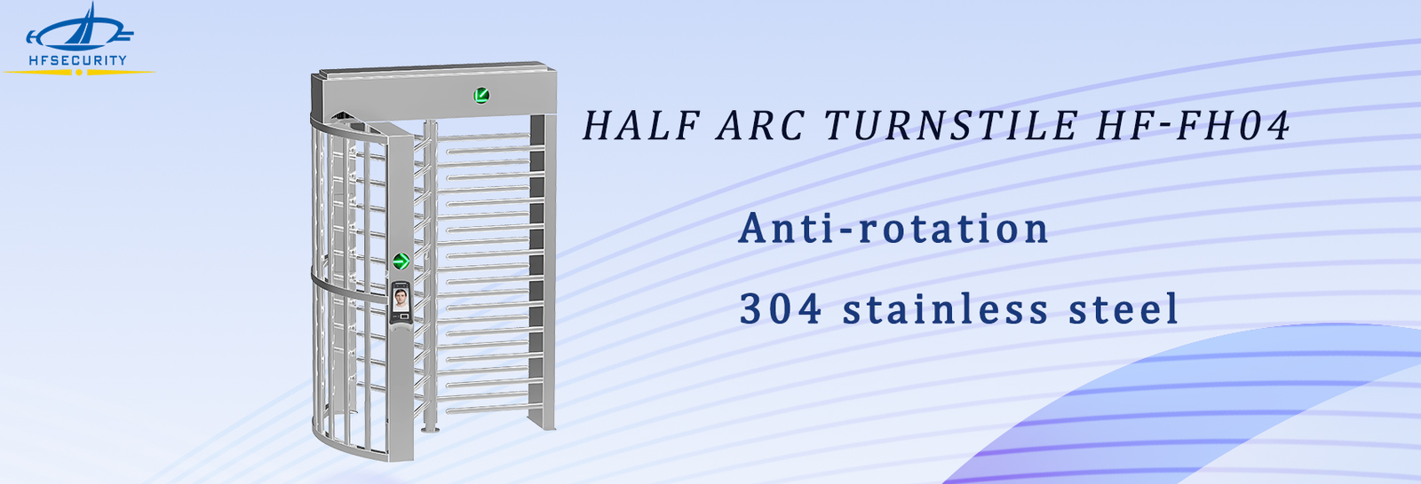 Half arc turnstile HF-FH04