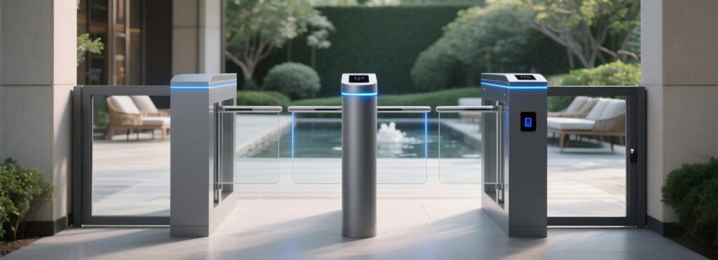 Smart Turnstile Gate with QR Code
